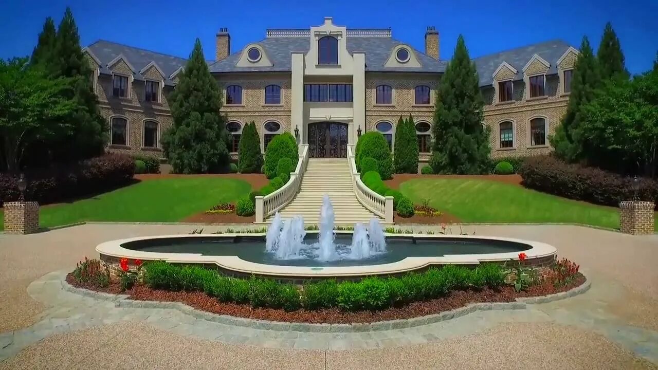 Особняки в Атланте Джорджия. Tyler Perry's Mansion. Дом в Атланте Джорджия с бассейном. Realty s