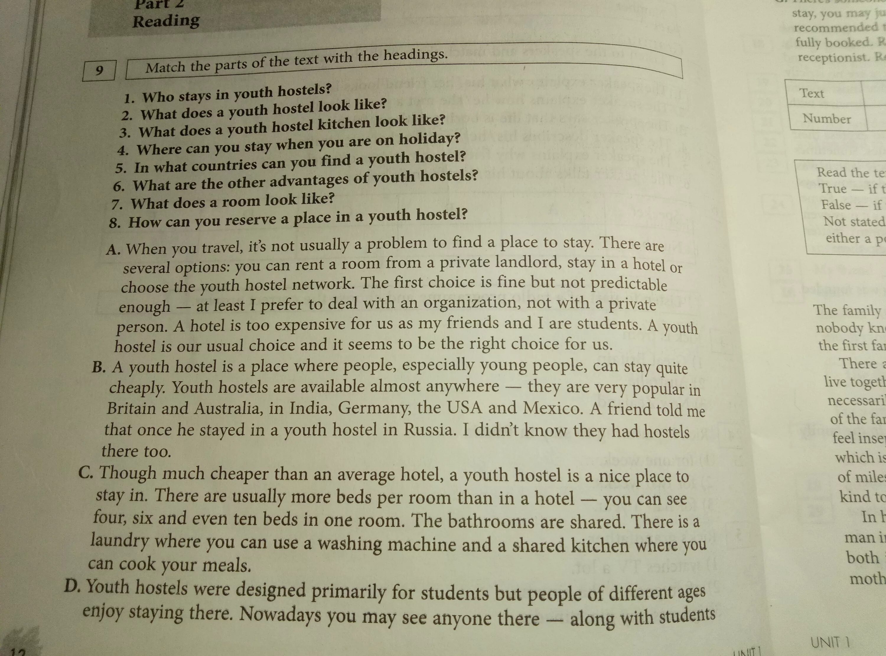 Прочитайте тексты и соотнесите их к текстам немецкий 5 класс. Match the headings to the texts ответы вариант а ответы. Match texts 50-56 with headings a-h use the headings.