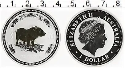 1 доллар австралия 2007