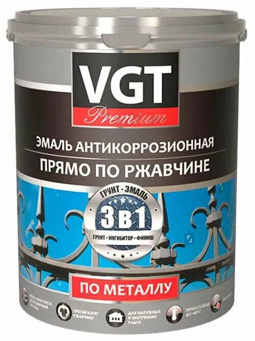 VGT антикоррозионная 3в1. Строительные эмали VGT эмаль акриловая (АК) VGT ВД-АК-1179. Эмаль профи ВГТ. Краска по металлу антикоррозийка 3 в 1 по ржавчине. Грунт эмаль по ржавчине черная матовая