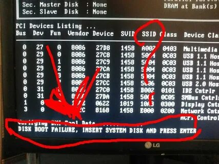 Insert system disk
