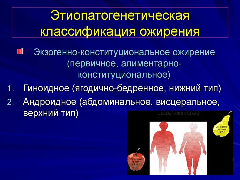 Генез ожирения. Конституционально-экзогенное ожирение. Экзогенно-конституциональное ожирение классификация. Алиментарно-конституциональное ожирение. Первичное (экзогенно-конституциональное, алиментарное) ожирение.