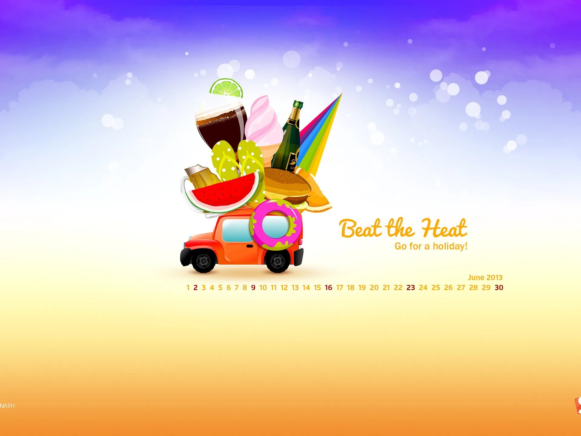 Beat the heat. Обои 2013. Happy June обои на рабочий стол. Обои праздники на телефон св Патрик. June 1 Wallpaper.