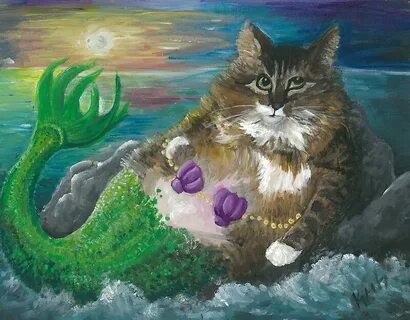 Котик русалка