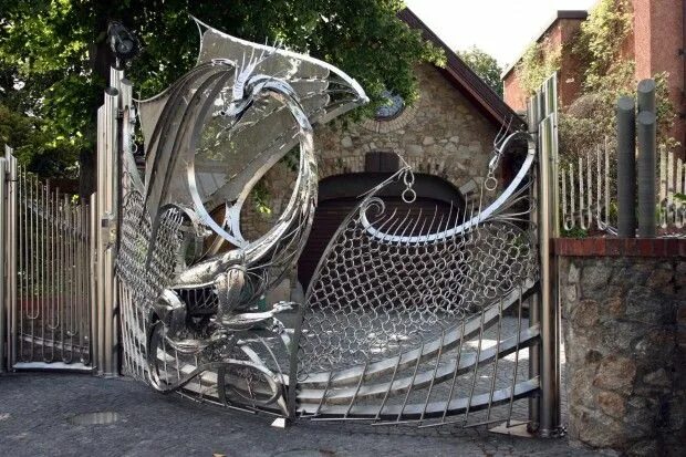 Заборы, Калитки и Ворота / Fences, Wickets and Gates Ворота, Дизайн двери, Желез