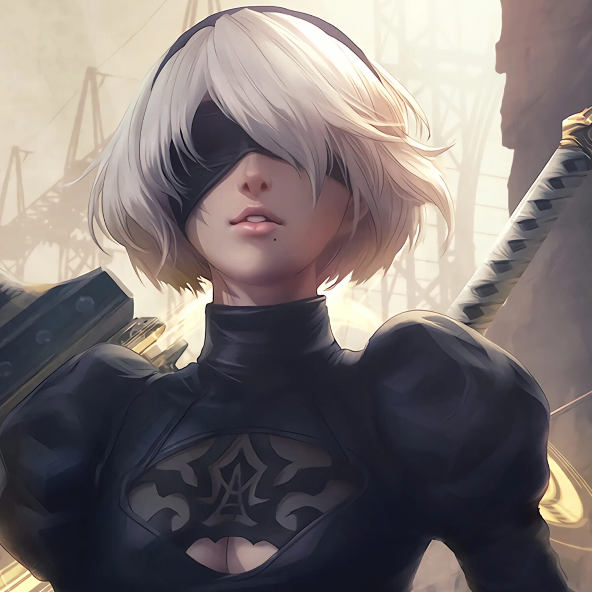 Nier automata part 2. Ниер автомата 2b. 2b nier на аву. 2b nier automata арт.
