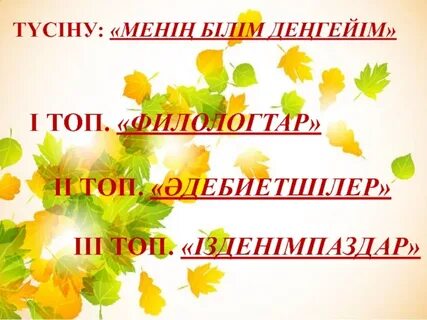 Ашық сабақ слайд