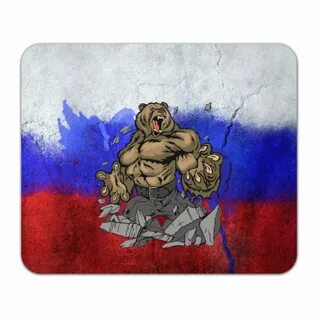 Картинка медведь флаг