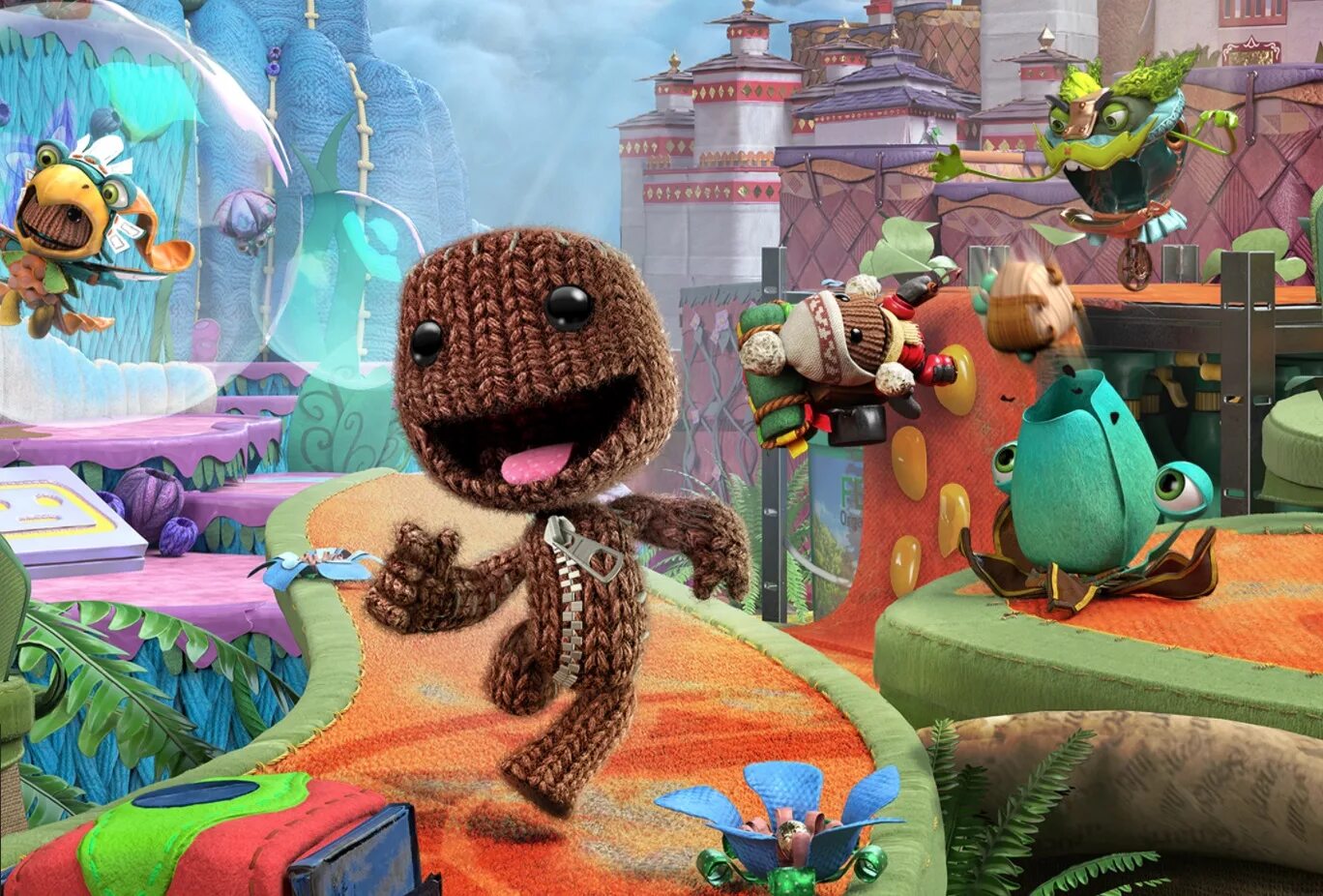 Сэкбой большое приключение. Sackboy a big Adventure ps5. Little big Planet Sackboy big Adventure. LITTLEBIGPLANET 3 ps4. Планета биг игру