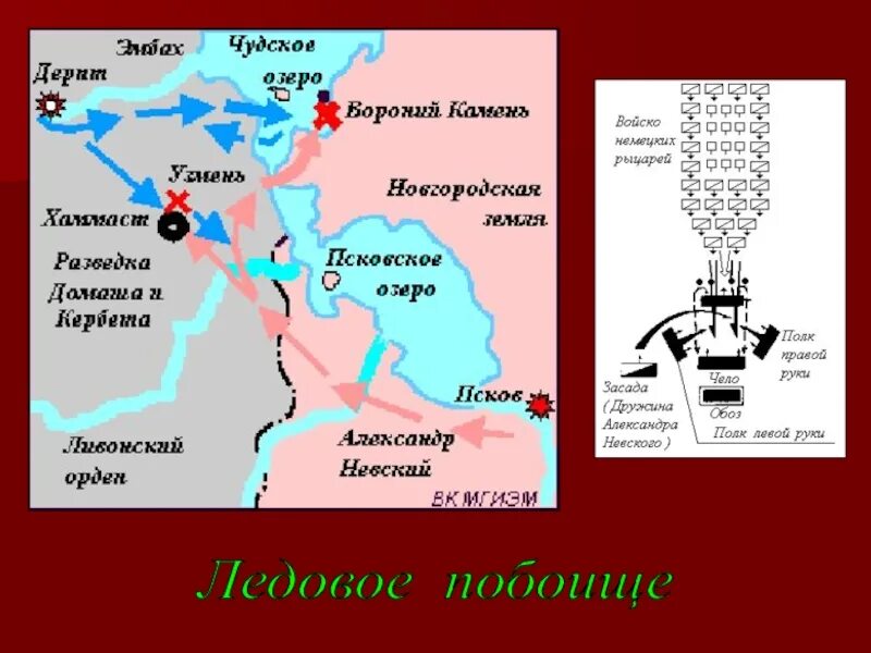 Ледовое побоище карта сражения. Битва на Чудском озере карта. Чудское озеро Ледовое побоище на карте.