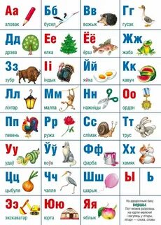 Белорусский алфавит с транскрипцией