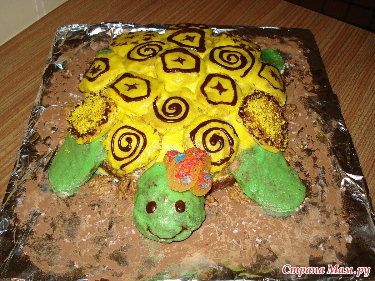 торт черепаха.