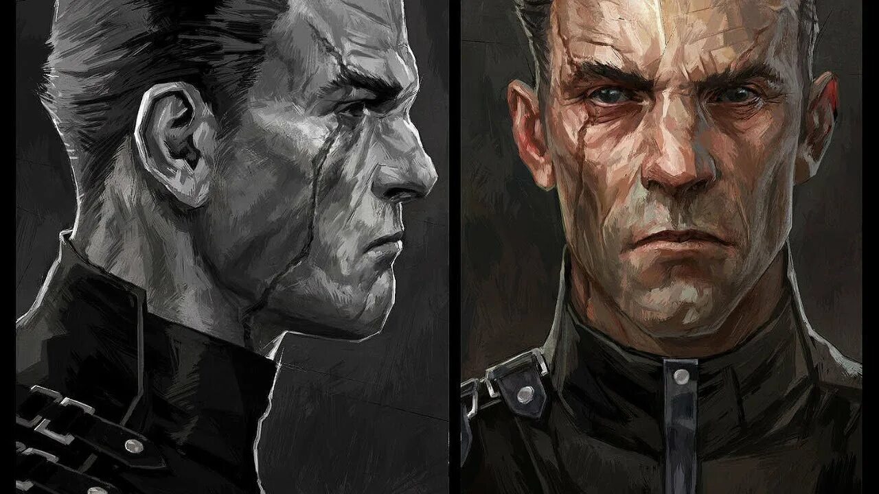 Cedric Peyravernay Dishonored. Мужчина со шрамом на лице арт.