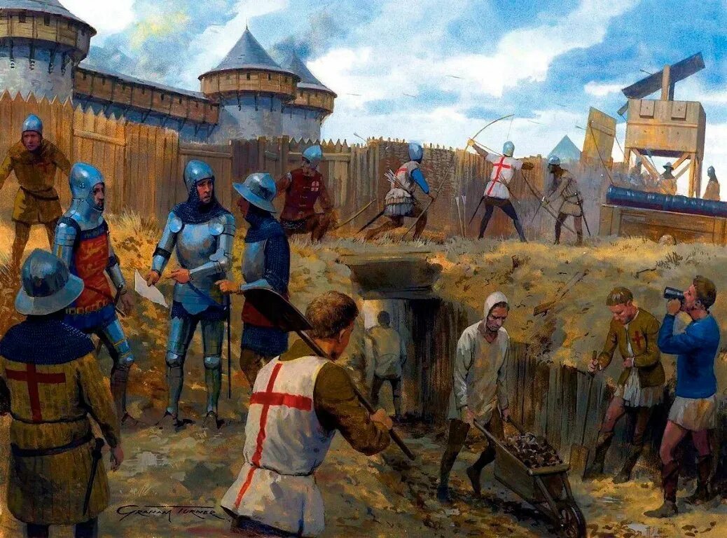 Осада Арфлёра. Средневековая армия Грэм Тернер. Осада Кале (1346).