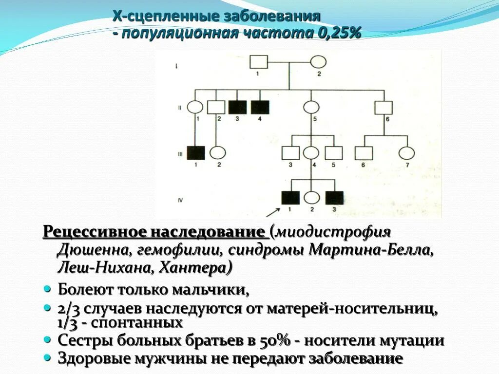 Х-сцепленное рецессивное наследование родословная. Х сцепленный рецессивный Тип наследования. Х-сцепленный рецессивный Тип наследования болезни. Болезнь Дюшенна Тип наследования. Х сцепленные заболевания гемофилия