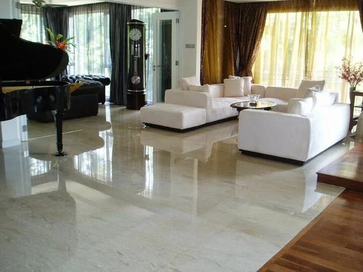 Natural stone flooring