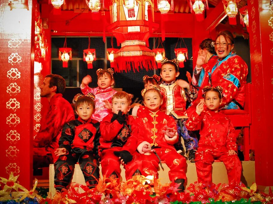Celebrating chinese new year