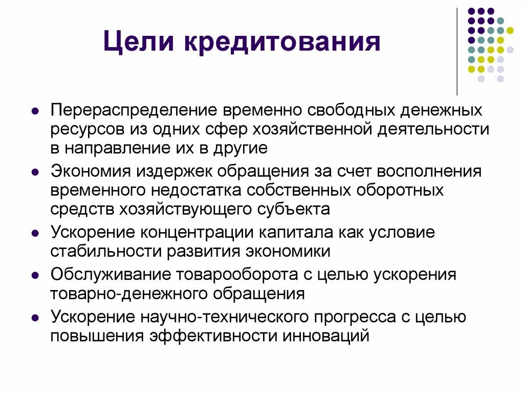 Цель кредита погашение кредитов