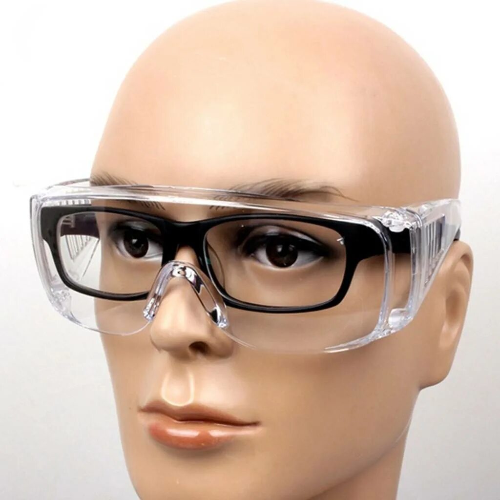 Защитные очки. Защитные очки для зрения. Защитные очки для очкариков. Прозрачные очки для защиты глаз.
