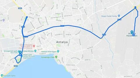 Анталия далеко от аэропорта