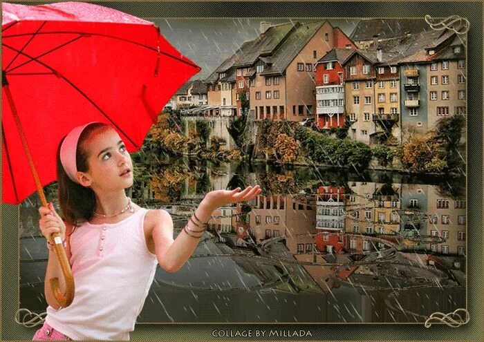 Под зонтиком песня. Девушка с зонтиком. Девушка с зонтиком гиф. Зонт гиф. Девушка с красным зонтом.