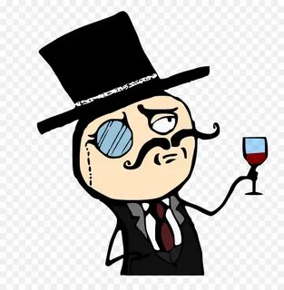 Meme Character - Meme Character with Top Hat and Monocle - CleanPNG / KissPNG