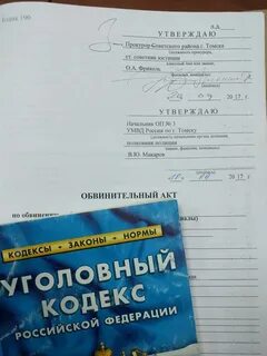 Обвинительное заключение дознание