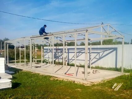 Каркас для гаража из сэндвич панелей