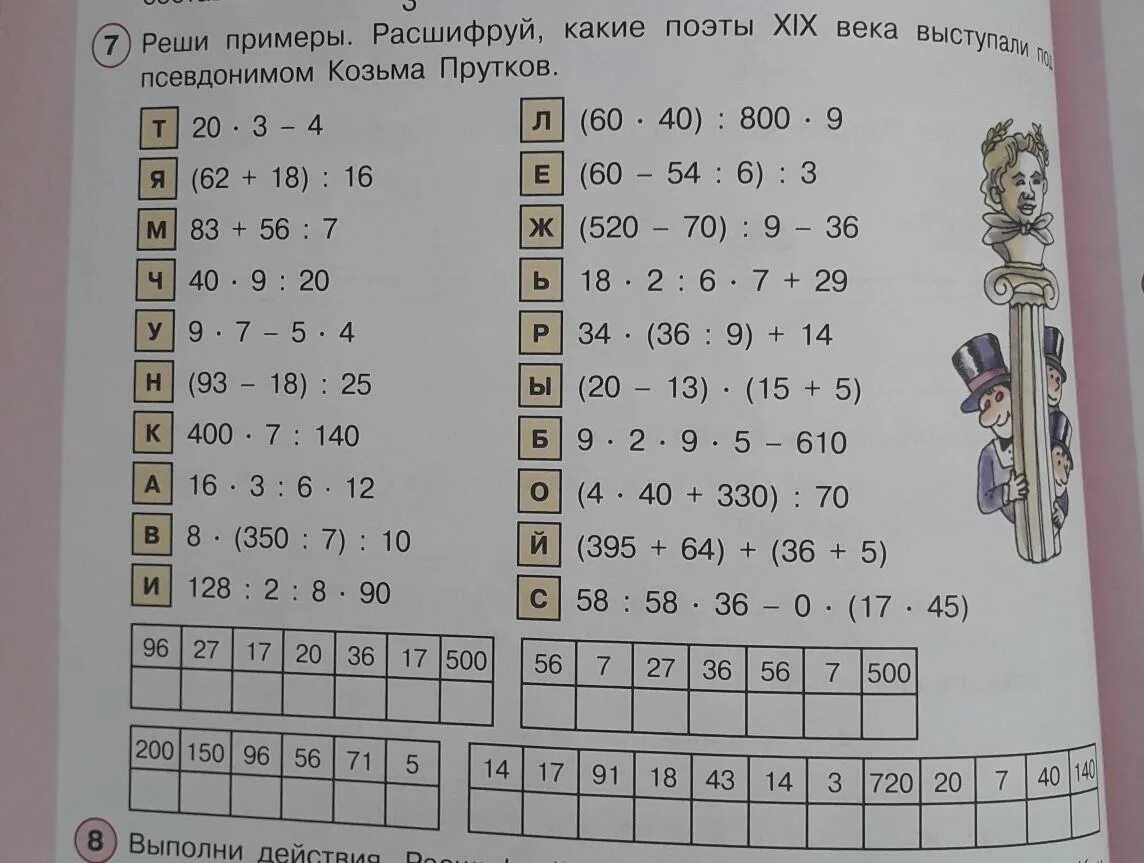 Реши примеры, расшифруй слова 2022 ГУО "Любанский районный ЦКРОиР" ВКонтакте