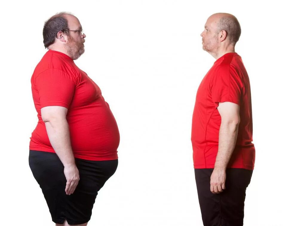 Толстый и худой. Толстый и худой человек. Люди с избыточным весом.