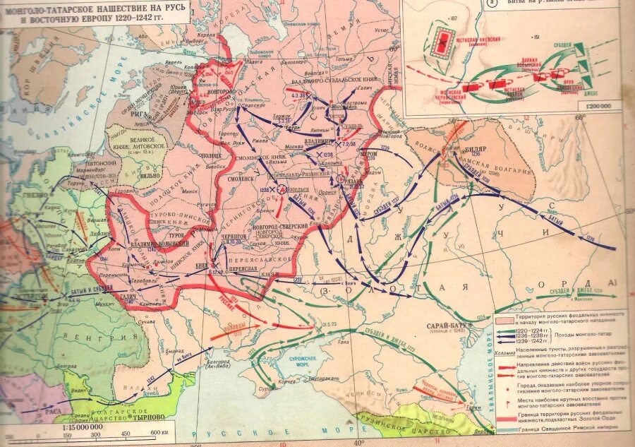 Монголо татарское нашествие на русь контурная карта. Татаро-монгольское Нашествие карта. Карта монгольское Нашествие на Русь 1223-1242. Карта Нашествие Батыя на Русь 13 веке. На карте татаро-монгольского Нашествие на Русь 1223-1242.