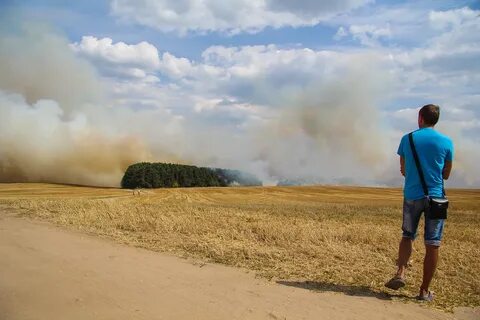 Остался только в поле дым