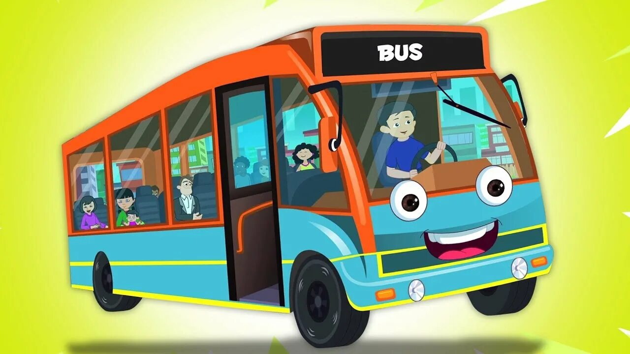 Bus Kids. Coach Bus for children. By Bus for Kids. Bus Flashcard. Включи автобус дети