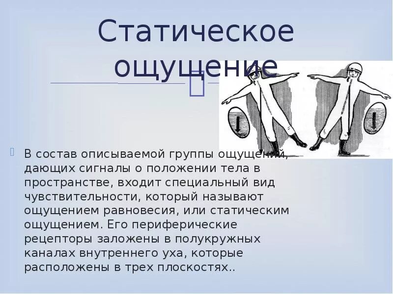 Ощущение положения тела в пространстве. Статические ощущения в психологии. статические и кинестетические ощущения. ощущение равновесия (статическое ощущение),. статическое положение тела в пространстве.