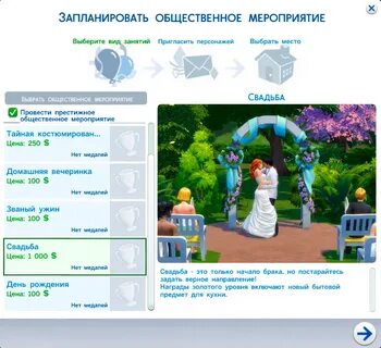 Как пригласить гостей на церемонию симс