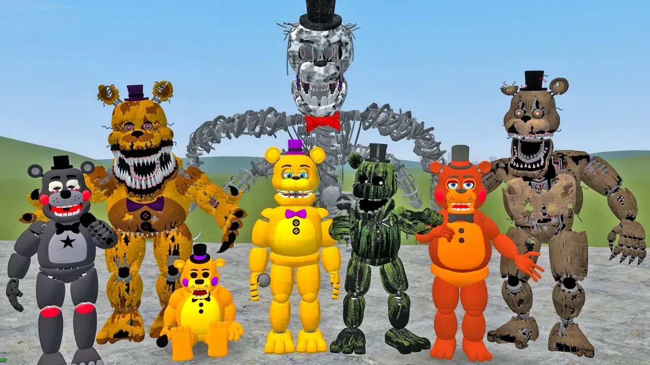 Мод на аниматроников фнаф 2. Мод на аниматроников. аниматроники фнаф гаррис мод. fnaf mod. как поиграть за аниматроников в фнаф в гаррис мод.