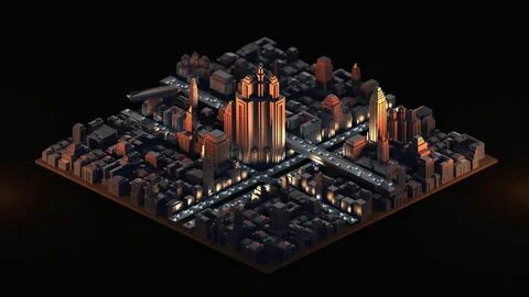 3d modeling city