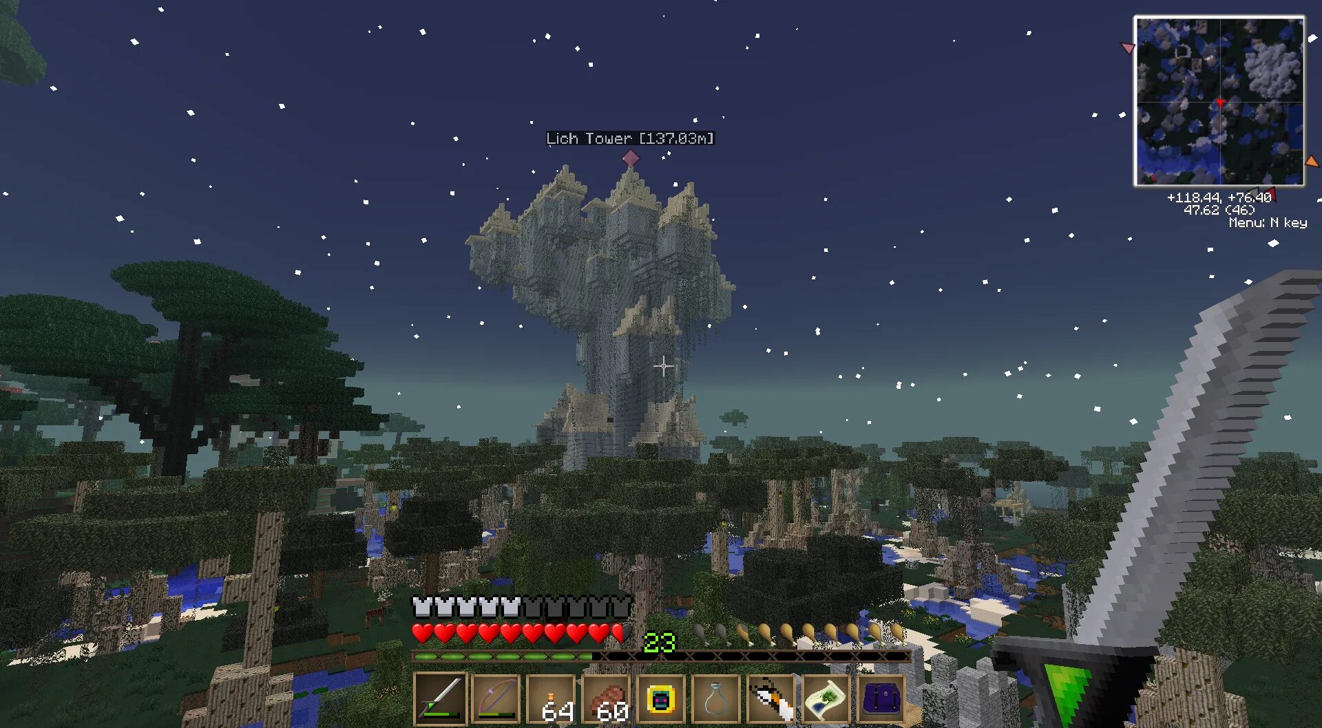 Сумеречный лес башня. Лич twilight forest. minecraft twilight forest lich. сумеречный лес таумкрафт. замок лича twilight forest.