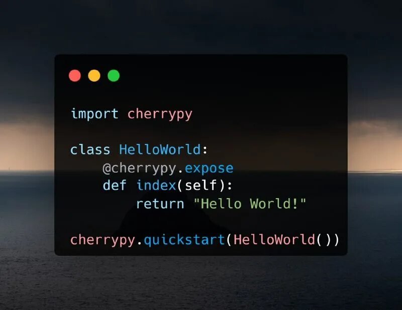 Cherrypy. Cherrypy