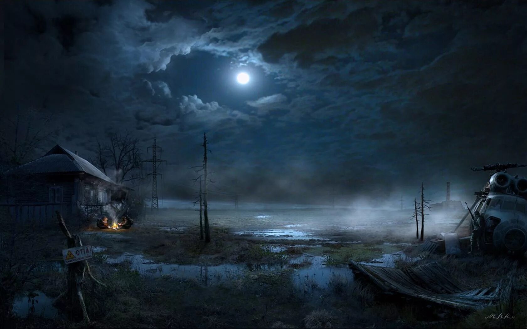Темная деревня 2. Картины Владимира Манюхина. Сталкер дом на болоте.