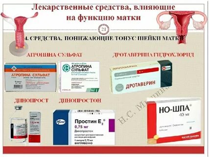 Препараты повышающие тонус матки