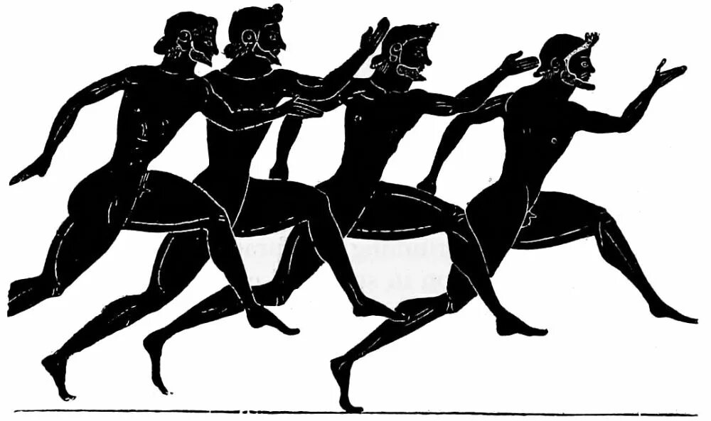 Бег на олимпийских играх в древней греции. Олимпийские игры в Греции в древности бег. Легкая атлетика в древней Греции. Бег в древней Греции на Олимпийских играх. Стадиодром в древней Греции это.