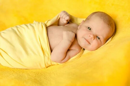 Baby and yellow