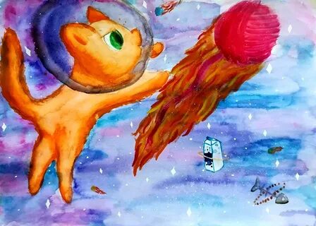 Мы дети космоса конкурс рисунков