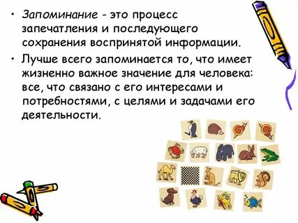 Запоминание и деятельность
