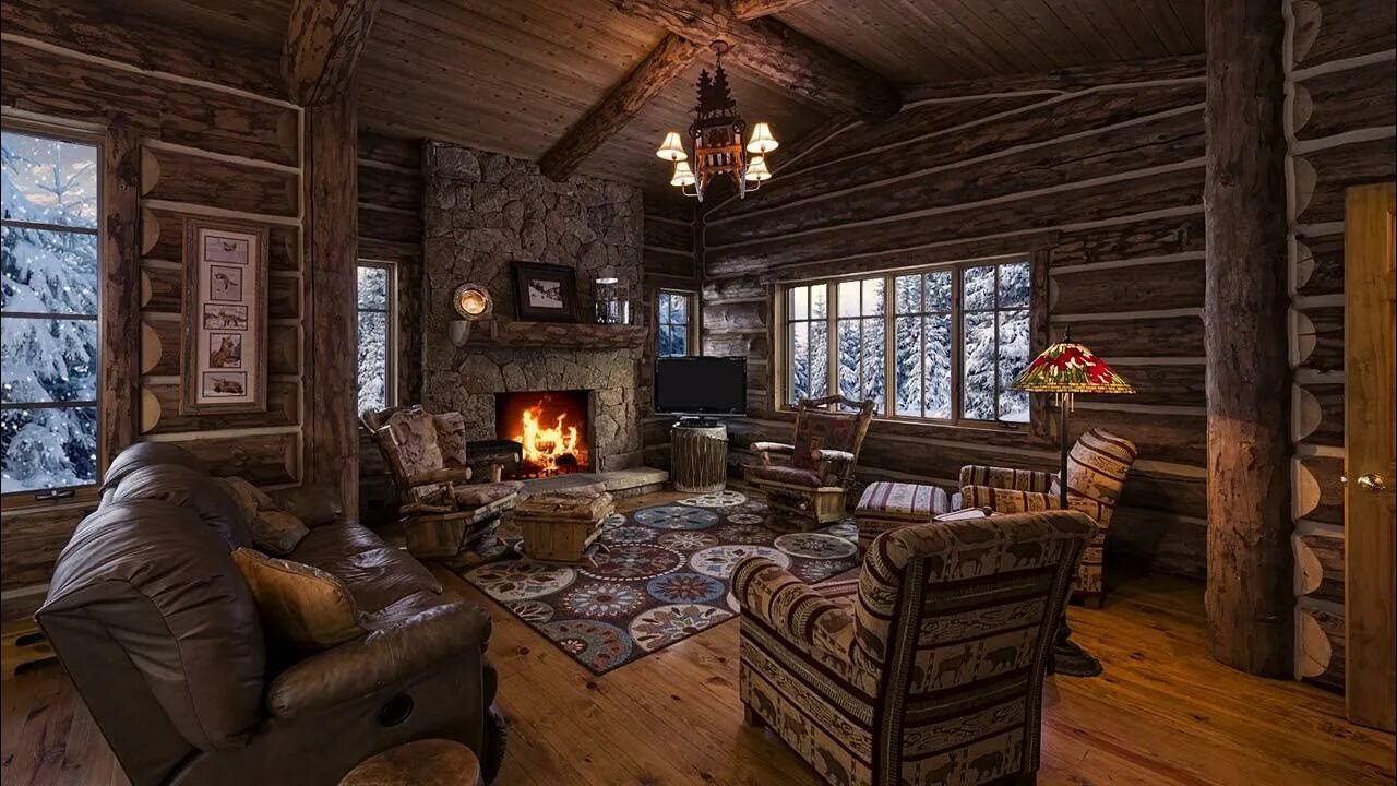 Un chalet miniature - Elle Décoration Cabin interiors, Rustic cabin interior, Ru