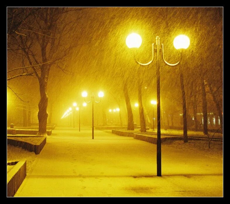 Ночная улица с фонарями. Улица желтых фонарей. Свет от уличного фонаря. Улица желтых фонарей. Желтая улица.