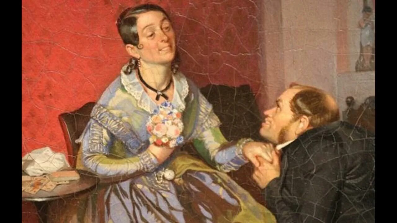 Разборчивая невеста Федотов. П.Федотов. Разборчивая невеста, 1847.