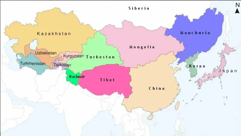 Азии. Регионы азии на карте. Страны региона центральная азия. Страны центральной азии. Киргизия на карте средней азии.