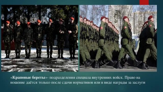 Задачи подразделений специального назначения